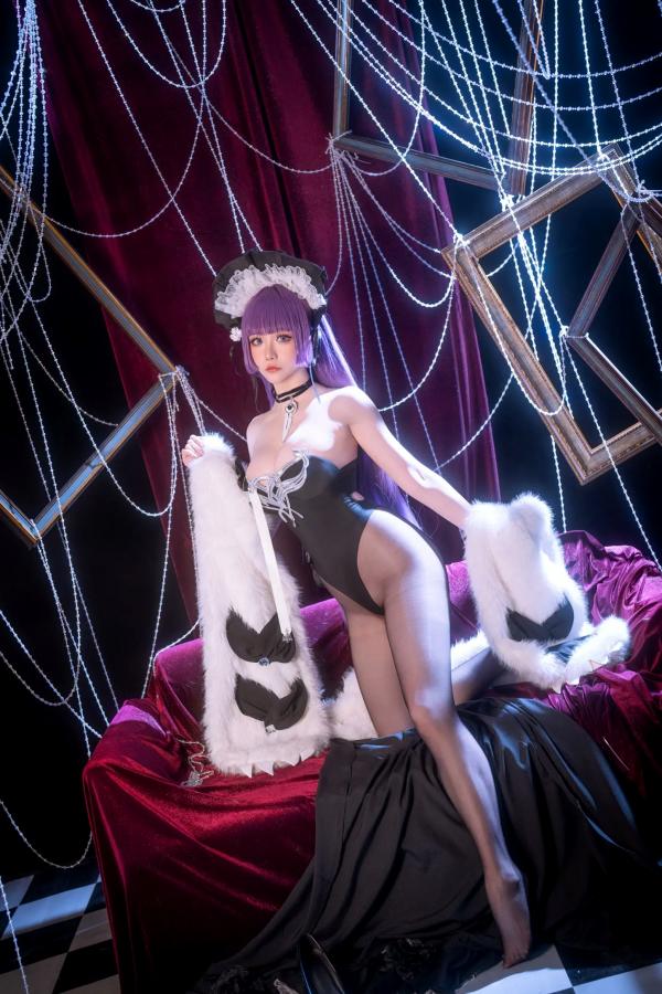    星之迟迟 - 碧蓝航线塔什干COSPLAY，性感连体衣配丝袜，精致室内棚拍，撩人神情还原度极高 [57P]第31张图片
