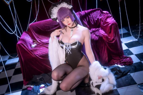    星之迟迟 - 碧蓝航线塔什干COSPLAY，性感连体衣配丝袜，精致室内棚拍，撩人神情还原度极高 [57P]第39张图片