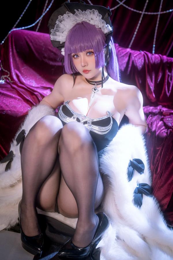   星之迟迟 - 碧蓝航线塔什干COSPLAY，性感连体衣配丝袜，精致室内棚拍，撩人神情还原度极高 [57P]第43张图片