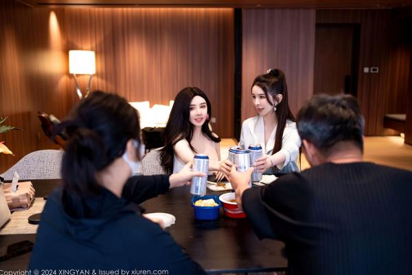    【星颜社258】潘思沁、李丽莎：极致居家私房摄影，闺蜜诱惑大尺度互动，顶级福利无圣光呈现第9张图片