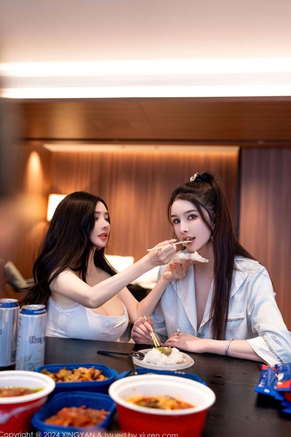    【星颜社258】潘思沁、李丽莎：极致居家私房摄影，闺蜜诱惑大尺度互动，顶级福利无圣光呈现第13张图片
