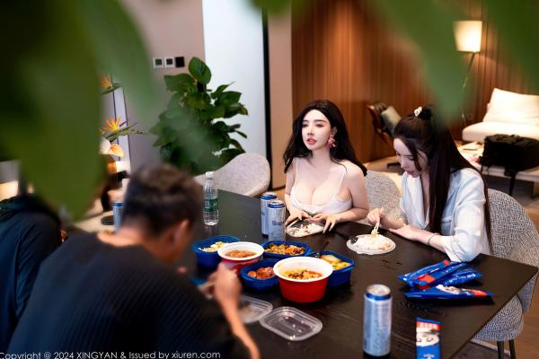    【星颜社258】潘思沁、李丽莎：极致居家私房摄影，闺蜜诱惑大尺度互动，顶级福利无圣光呈现第15张图片