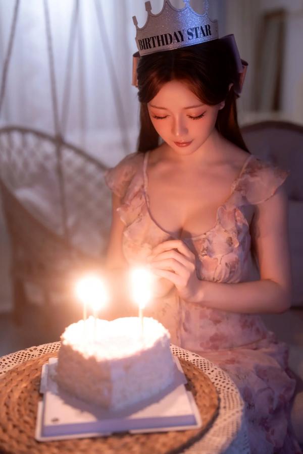    星之迟迟 - 粉色花季甜美私房照，优雅蕾丝诱惑，极品好身材生日套图 [97P]第32张图片