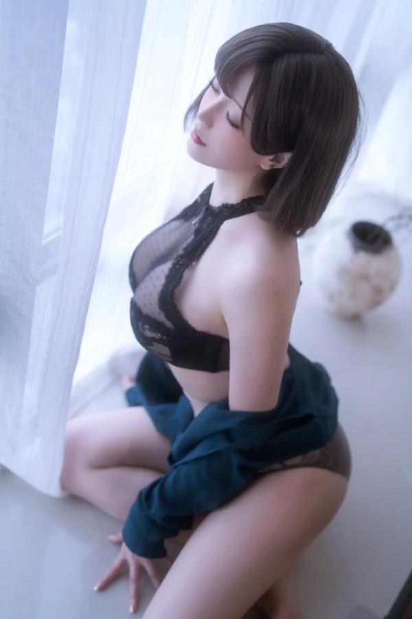    【私房摄影】星之迟迟：热心的邻居姐姐，身着性感黑色蕾丝内衣，诠释极致诱惑，尽显邻家尤物魅力第13张图片
