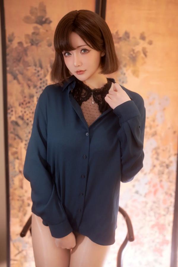    【私房摄影】星之迟迟：热心的邻居姐姐，身着性感黑色蕾丝内衣，诠释极致诱惑，尽显邻家尤物魅力第37张图片