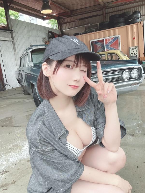    けん研(Kenken) 2023.06 Fantia写真合集：清纯童颜、居家内衣、温泉湿身与泳装诱惑第68张图片