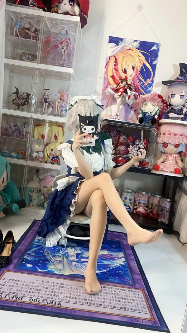    白栎Shirly - 十六夜咲夜 COSPLAY私房摄影，绝美腿部丝袜特写与宅系女仆诱惑第25张图片