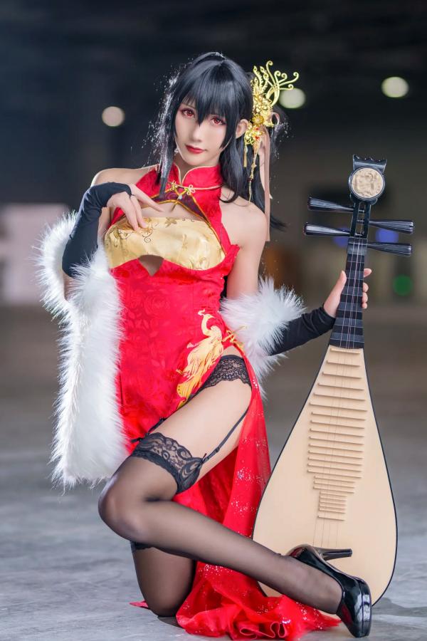    masaki雅祈 - 大凤旗袍cosplay，性感绝美改良旗袍搭配黑丝尽显冷艳气质 [27P]第1张图片