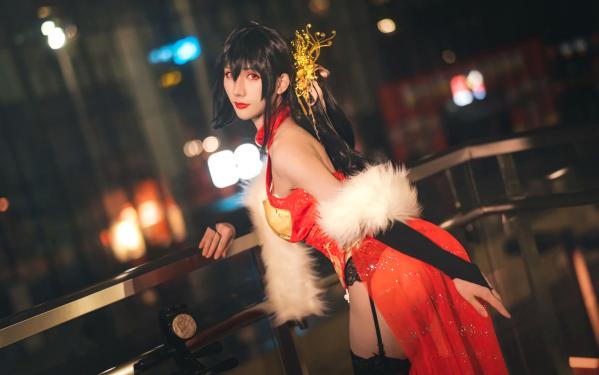    masaki雅祈 - 大凤旗袍cosplay，性感绝美改良旗袍搭配黑丝尽显冷艳气质 [27P]第16张图片