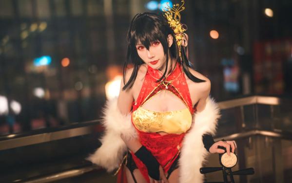    masaki雅祈 - 大凤旗袍cosplay，性感绝美改良旗袍搭配黑丝尽显冷艳气质 [27P]第18张图片