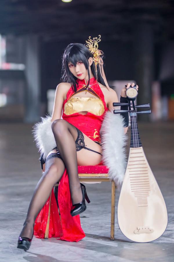    masaki雅祈 - 大凤旗袍cosplay，性感绝美改良旗袍搭配黑丝尽显冷艳气质 [27P]第23张图片