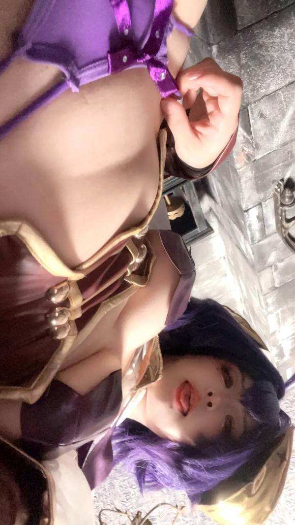    小和甜酒&橙风千雅 - 憧憬成为魔法少女 柊舞缇娜&杜乃可莉丝调教系角色扮演，暗黑风格大尺度COSPLAY私房写真 [55P]第26张图片