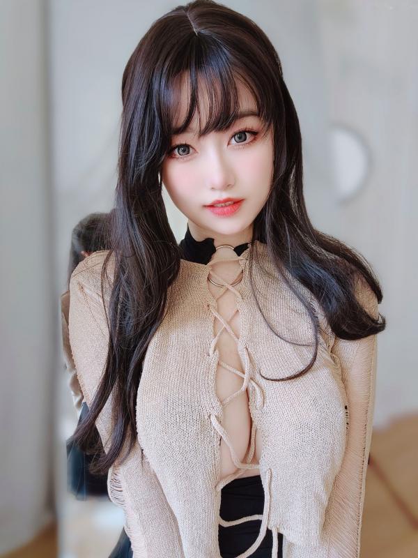    女主K-初秋私房穿搭：童颜巨乳、极致诱惑与大胆的大尺度写真第92张图片