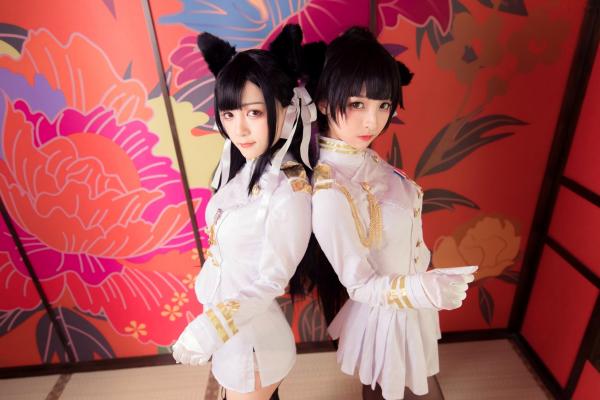    神楽坂真冬-指挥官很忙：纯白军装COS制服诱惑，极致丝袜美腿，室内私房视觉盛宴第23张图片