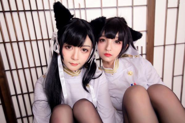    神楽坂真冬-指挥官很忙：纯白军装COS制服诱惑，极致丝袜美腿，室内私房视觉盛宴第34张图片