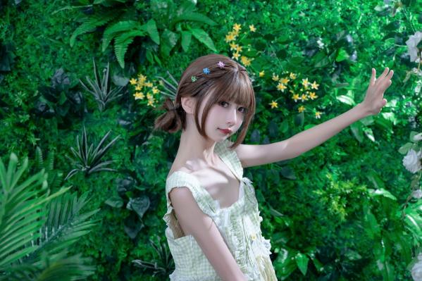    花音栗子-森林冒险计划：清纯少女萌系私房照，治愈系绿意森林大尺度唯美写真第1张图片