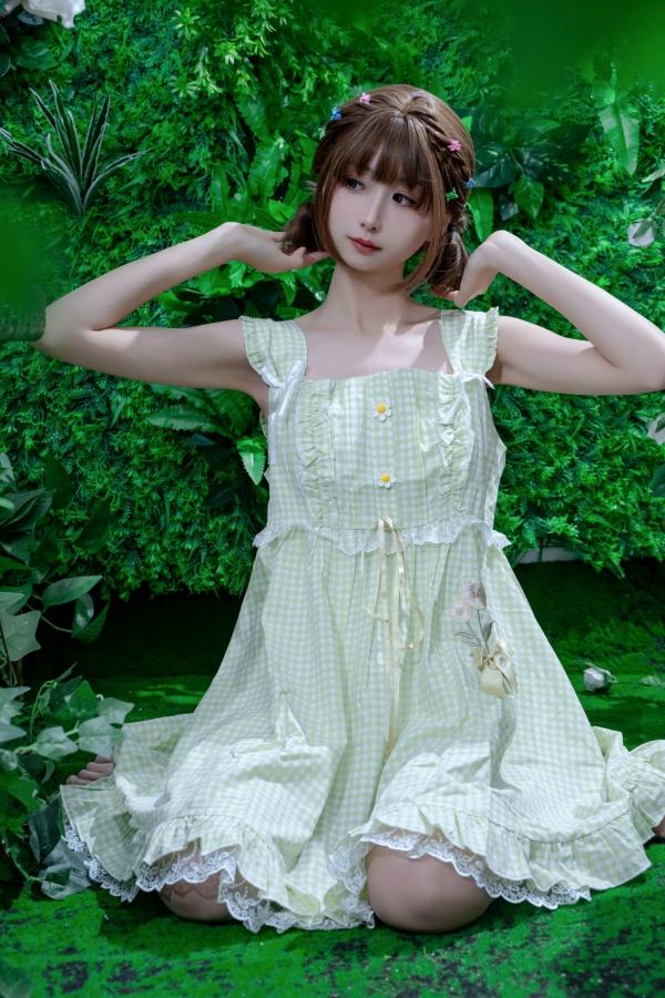    花音栗子-森林冒险计划：清纯少女萌系私房照，治愈系绿意森林大尺度唯美写真第16张图片