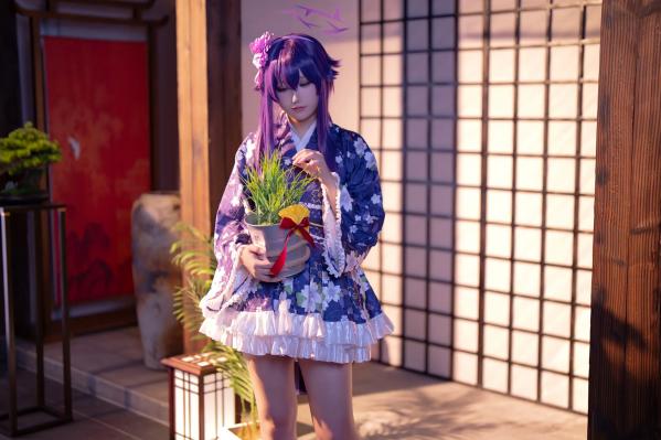    lunananya - Blue Archive 伊草春香新年和服COS写真，日系少女角色扮演及撩人私房特辑第2张图片