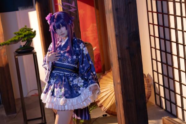    lunananya - Blue Archive 伊草春香新年和服COS写真，日系少女角色扮演及撩人私房特辑第6张图片