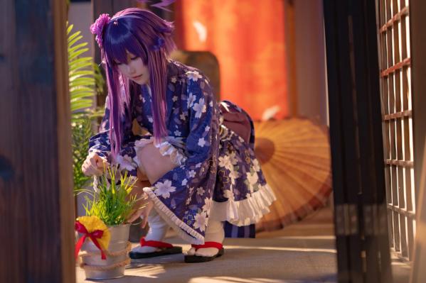    lunananya - Blue Archive 伊草春香新年和服COS写真，日系少女角色扮演及撩人私房特辑第7张图片