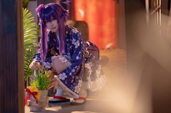    lunananya - Blue Archive 伊草春香新年和服COS写真，日系少女角色扮演及撩人私房特辑第8张图片