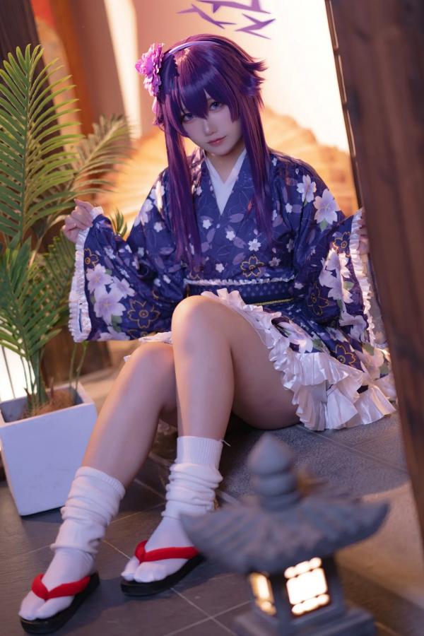    lunananya - Blue Archive 伊草春香新年和服COS写真，日系少女角色扮演及撩人私房特辑第9张图片