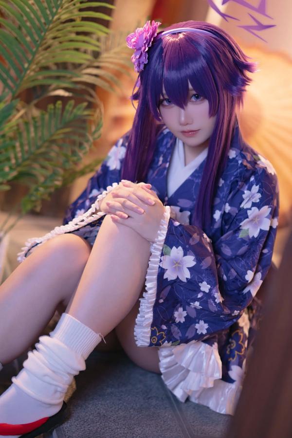    lunananya - Blue Archive 伊草春香新年和服COS写真，日系少女角色扮演及撩人私房特辑第10张图片
