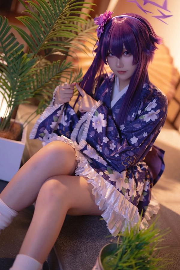    lunananya - Blue Archive 伊草春香新年和服COS写真，日系少女角色扮演及撩人私房特辑第13张图片