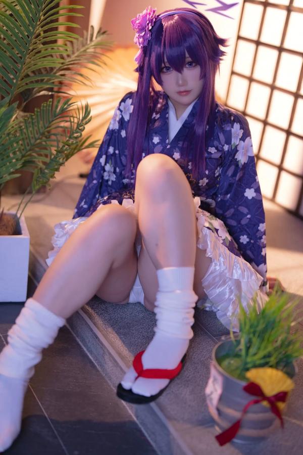    lunananya - Blue Archive 伊草春香新年和服COS写真，日系少女角色扮演及撩人私房特辑第16张图片