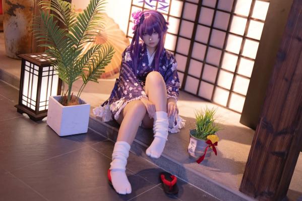    lunananya - Blue Archive 伊草春香新年和服COS写真，日系少女角色扮演及撩人私房特辑第18张图片