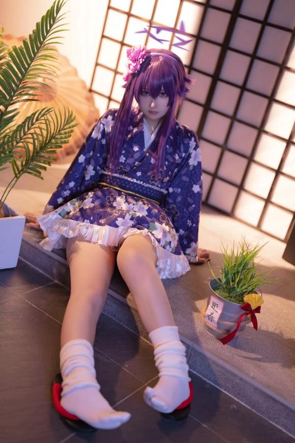    lunananya - Blue Archive 伊草春香新年和服COS写真，日系少女角色扮演及撩人私房特辑第19张图片
