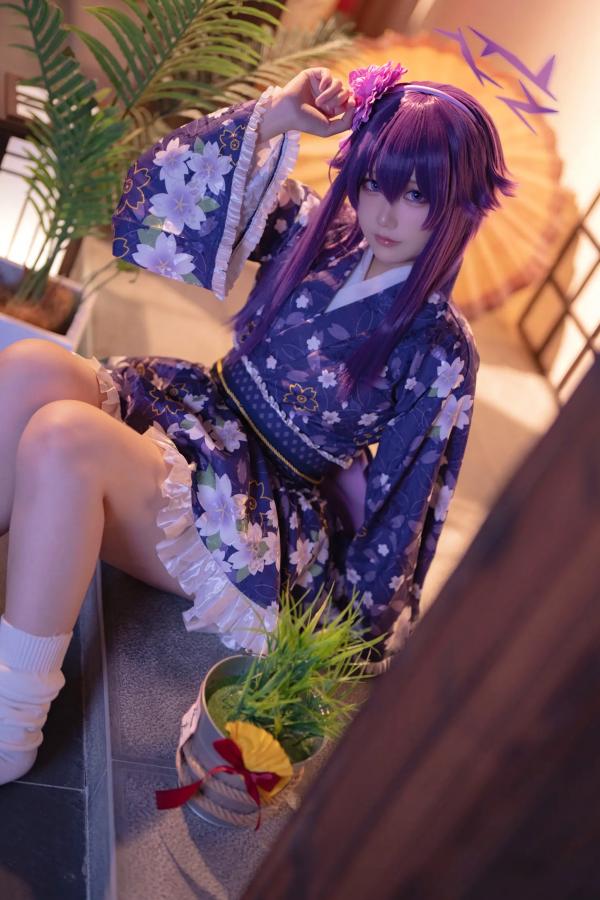    lunananya - Blue Archive 伊草春香新年和服COS写真，日系少女角色扮演及撩人私房特辑第24张图片