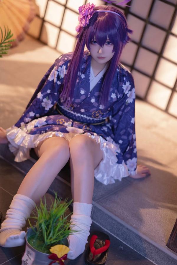    lunananya - Blue Archive 伊草春香新年和服COS写真，日系少女角色扮演及撩人私房特辑第29张图片