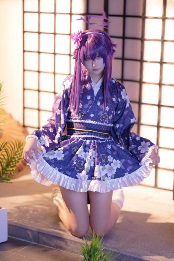    lunananya - Blue Archive 伊草春香新年和服COS写真，日系少女角色扮演及撩人私房特辑第31张图片