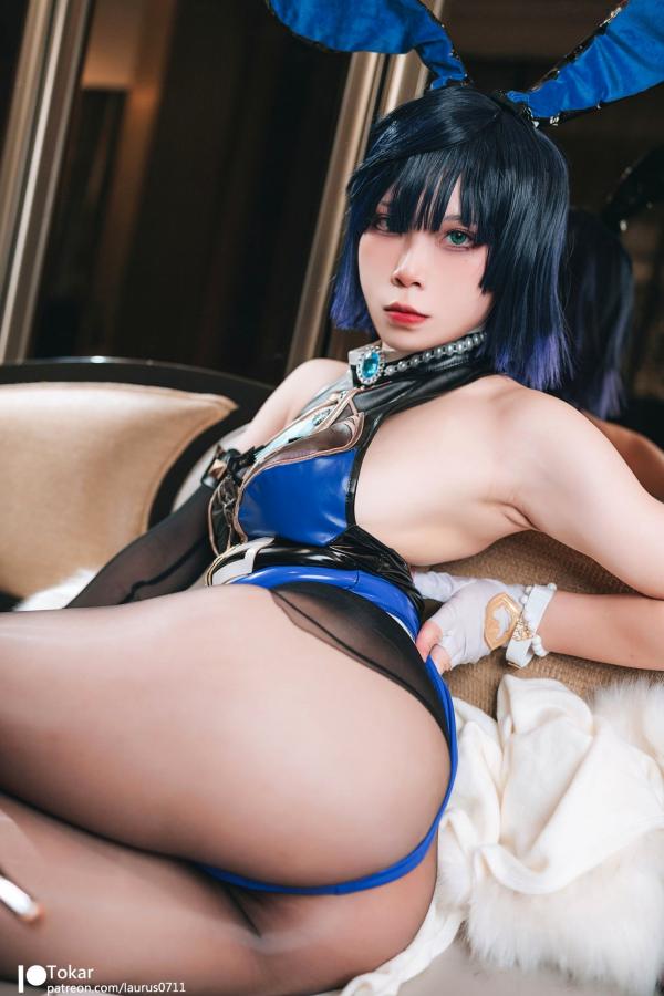    Tokar浵卡-夜阑-兔女郎ver-Yelab-Bunny-ver-角色扮演-私房照-大尺度-黑丝-女神写真第7张图片