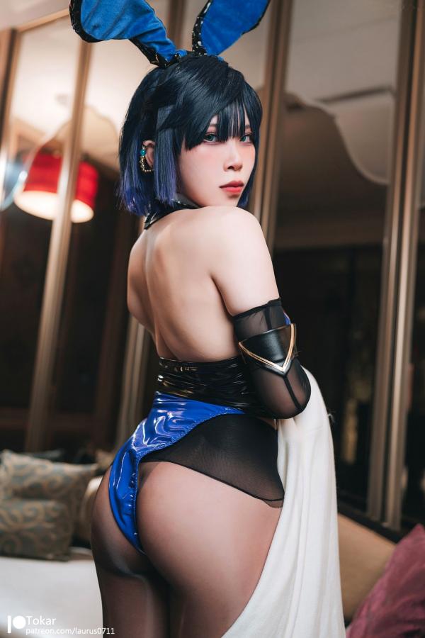    Tokar浵卡-夜阑-兔女郎ver-Yelab-Bunny-ver-角色扮演-私房照-大尺度-黑丝-女神写真第8张图片