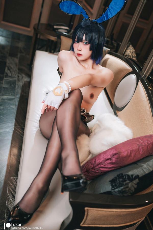    Tokar浵卡-夜阑-兔女郎ver-Yelab-Bunny-ver-角色扮演-私房照-大尺度-黑丝-女神写真第16张图片