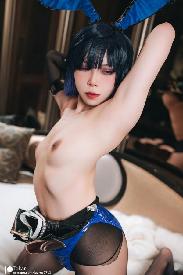   Tokar浵卡-夜阑-兔女郎ver-Yelab-Bunny-ver-角色扮演-私房照-大尺度-黑丝-女神写真第25张图片