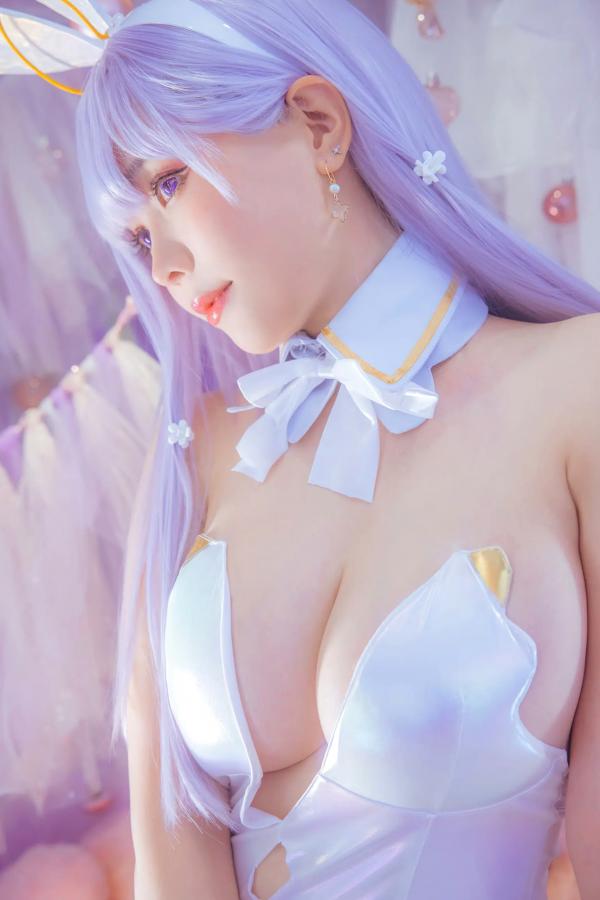    Ely_eee(ElyEE子) - 纯白梦幻兔女郎，梦幻仙境童话风Cosplay精选写真 [30P]第18张图片