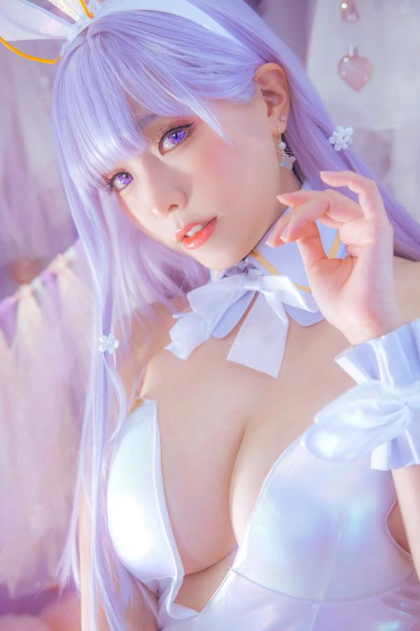    Ely_eee(ElyEE子) - 纯白梦幻兔女郎，梦幻仙境童话风Cosplay精选写真 [30P]第19张图片