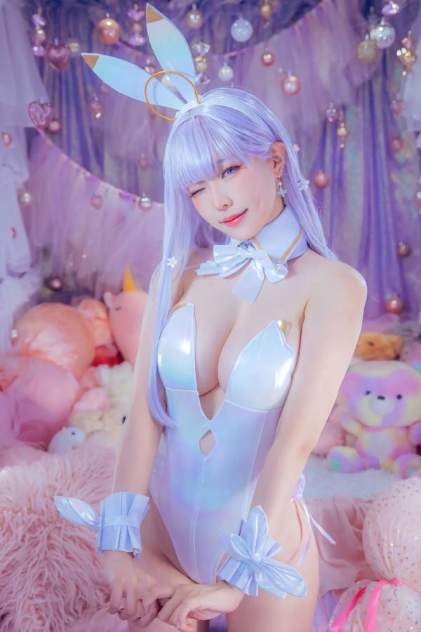    Ely_eee(ElyEE子) - 纯白梦幻兔女郎，梦幻仙境童话风Cosplay精选写真 [30P]第21张图片