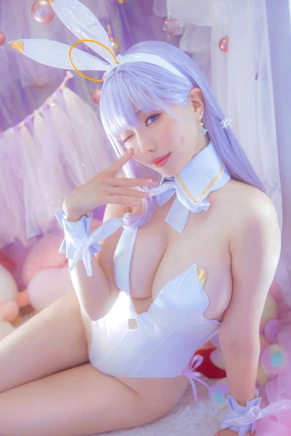    Ely_eee(ElyEE子) - 纯白梦幻兔女郎，梦幻仙境童话风Cosplay精选写真 [30P]第26张图片
