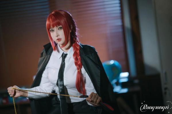    小容仔咕咕咕 - 链锯人玛奇玛Cosplay，私房大尺度诱惑，极致身材曲线尽显 [45P]第6张图片