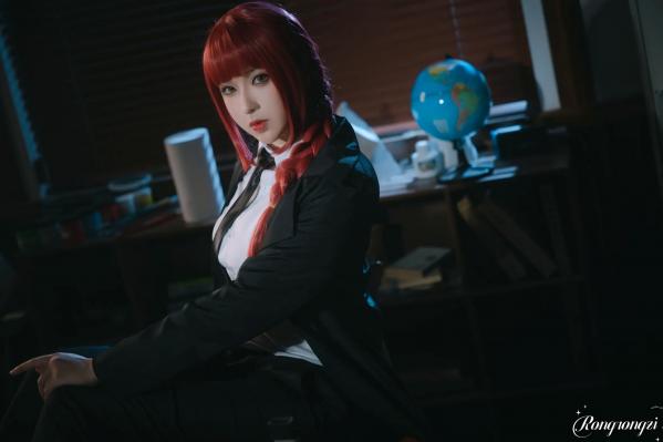    小容仔咕咕咕 - 链锯人玛奇玛Cosplay，私房大尺度诱惑，极致身材曲线尽显 [45P]第9张图片