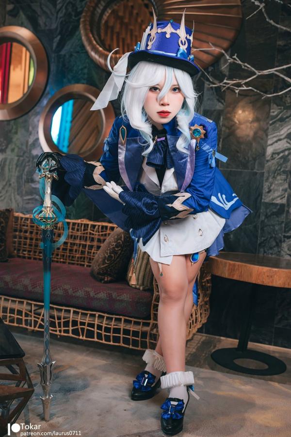    Tokar浵卡-芙宁娜Furina原神Cosplay-大胆演出与高还原度视觉盛宴-高品质私房摄影大尺度套图第4张图片