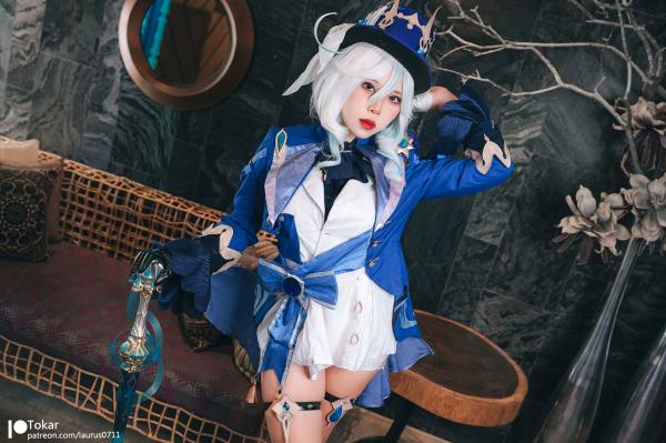    Tokar浵卡-芙宁娜Furina原神Cosplay-大胆演出与高还原度视觉盛宴-高品质私房摄影大尺度套图第5张图片