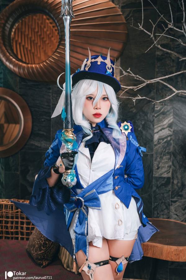    Tokar浵卡-芙宁娜Furina原神Cosplay-大胆演出与高还原度视觉盛宴-高品质私房摄影大尺度套图第6张图片
