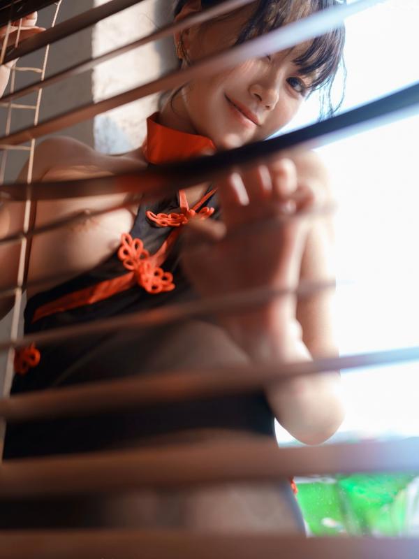    韩国美女Nara-黑纱透视装私房写真-Vol.32-性感半透明旗袍诱惑-大尺度室内摄影-Bimilstory第8张图片