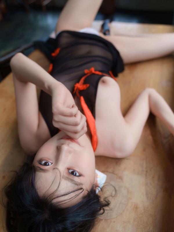    韩国美女Nara-黑纱透视装私房写真-Vol.32-性感半透明旗袍诱惑-大尺度室内摄影-Bimilstory第40张图片