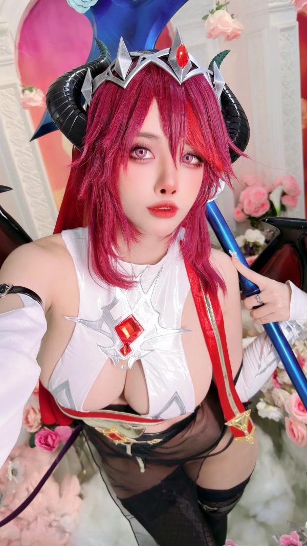    Byoru原神罗莎莉亚魅魔Cosplay，大尺度性感角色扮演，深度诱惑精品写真 [61P]第41张图片
